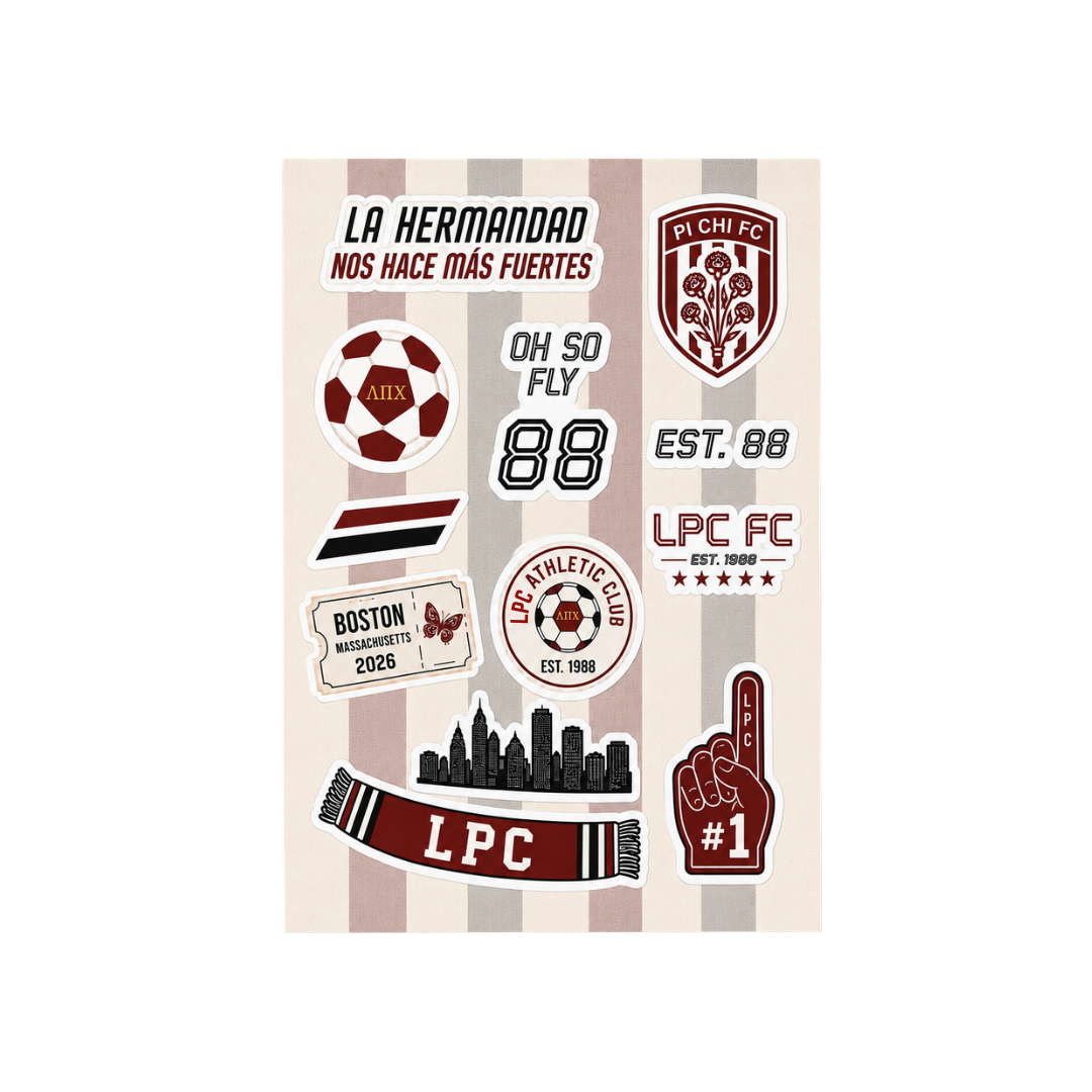 Pi Chi FC Sticker Sheet